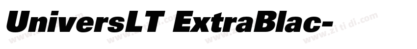 UniversLT ExtraBlac字体转换